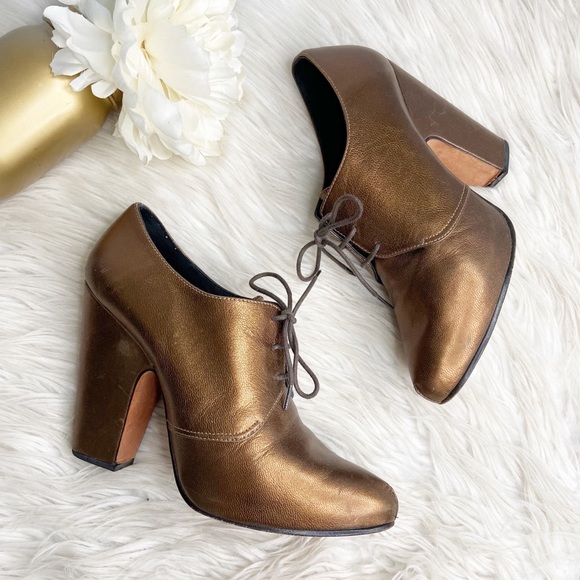 Rachel Comey Shoes - Rachel Comey Bronze Scorpio Oxford Bootie